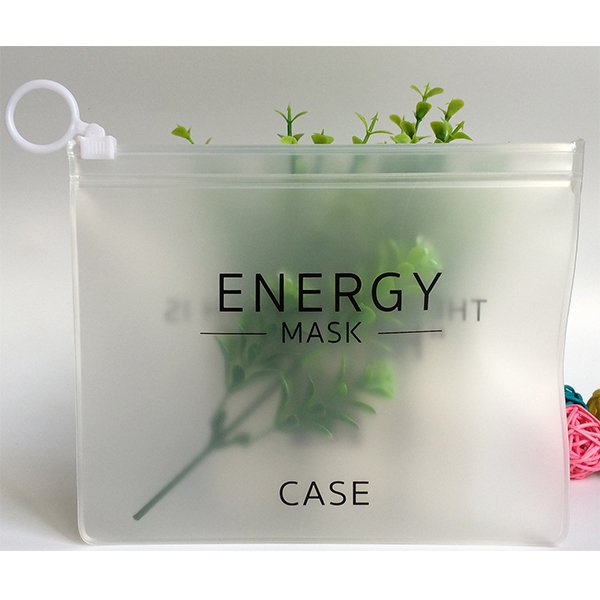 磨砂防水PVC圓拉鍊袋