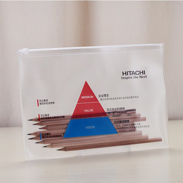 磨砂防水PVC拉鍊文具證件袋