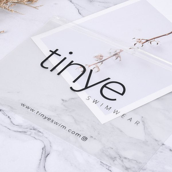 磨砂防水PVC拉鍊文具證件袋