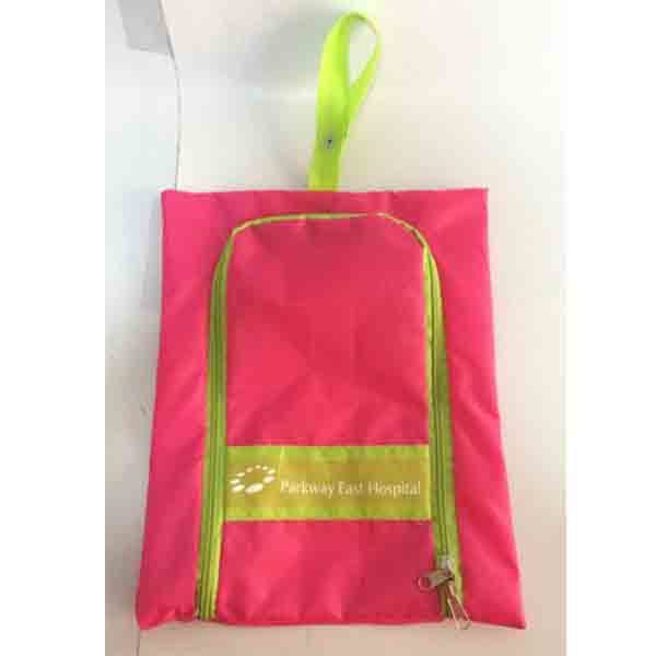 可摺疊拉鍊式鞋袋