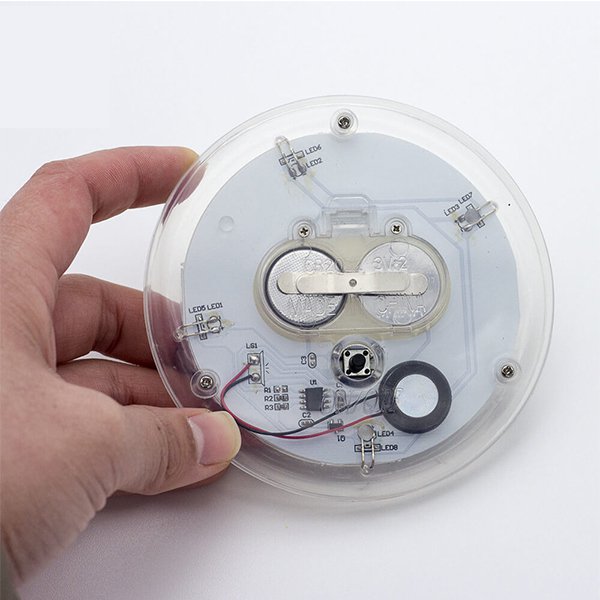 LED燈發計時光杯墊