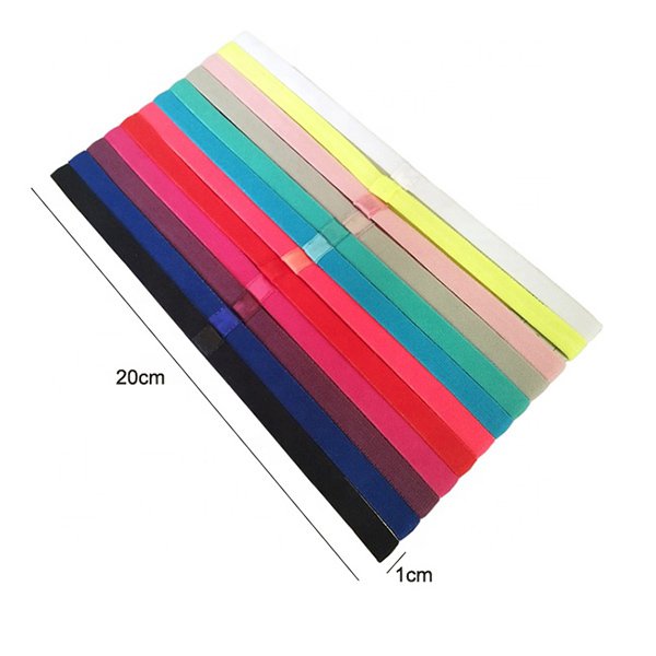 防汗萊卡運動頭帶-附防滑膠條