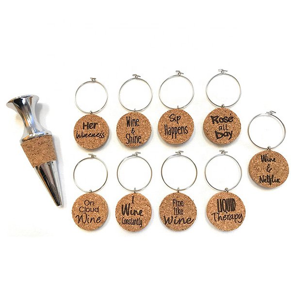 軟木塞飲料酒杯標示記環