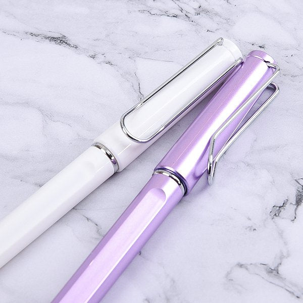 極簡亮面單色廣告筆-開蓋式原子筆