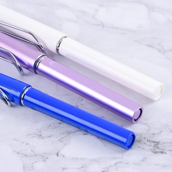 極簡亮面單色廣告筆-開蓋式原子筆