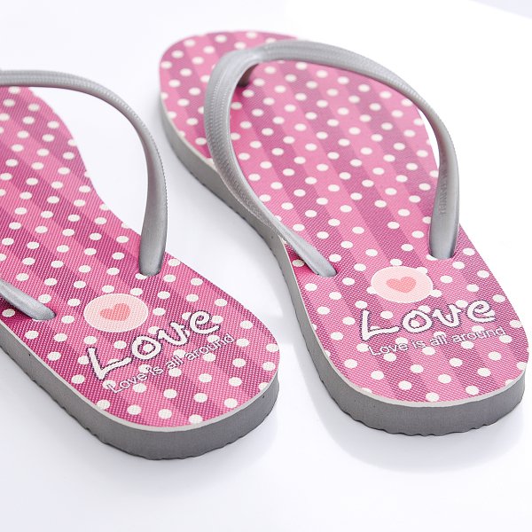 (1個起訂)客製化流行彩繪人字拖夾腳拖鞋