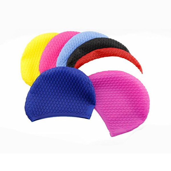 長髮專用矽膠泳帽