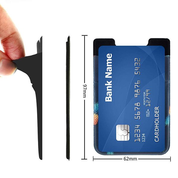 RFID萊卡手機背貼卡套-2個插卡