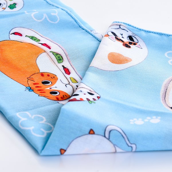 混紡方型造型頭巾-混紡布-48x50cm