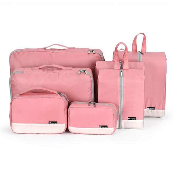 7件組旅行收納袋-聚酯纖維收納包