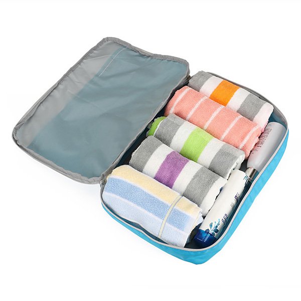 7件組旅行收納袋-聚酯纖維收納包