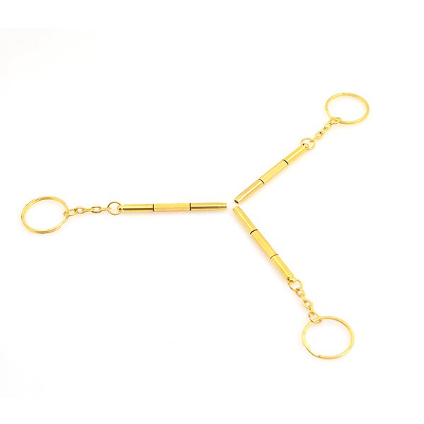 迷你雙頭式螺絲起子-金屬工具鑰匙圈