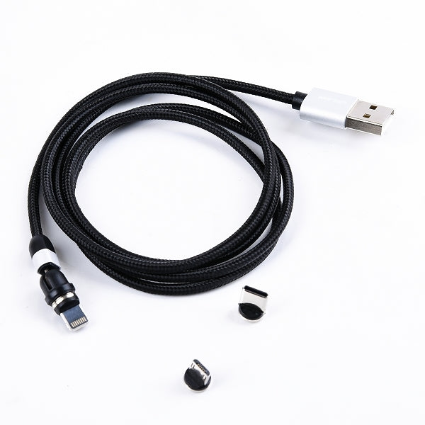磁性USB傳輸充電線-3頭