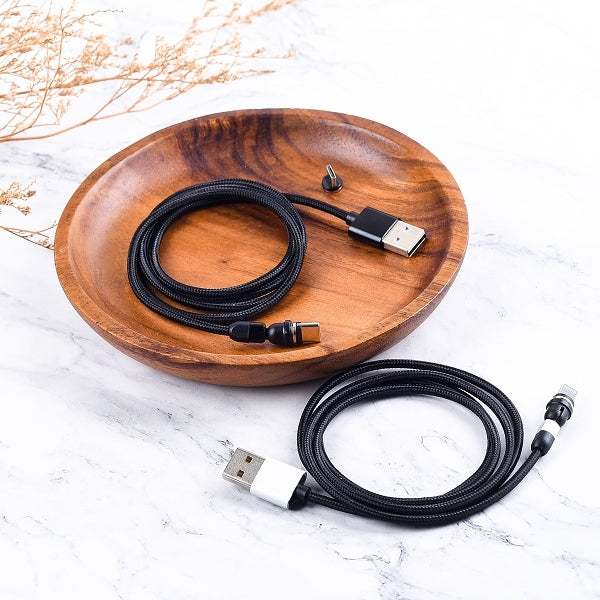 磁性USB傳輸充電線-3頭