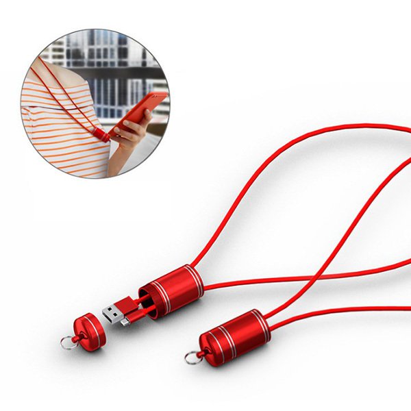 掛脖式USB傳輸充電線-Type-c