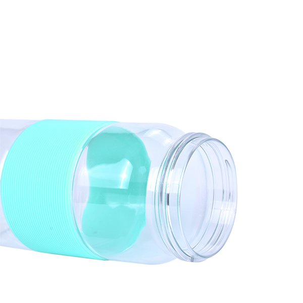 矽膠提繩800ml運動水壺