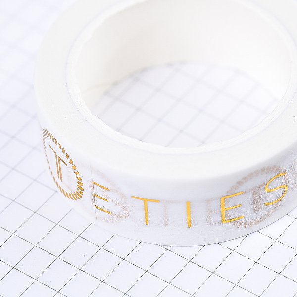 和紙膠帶燙金製作