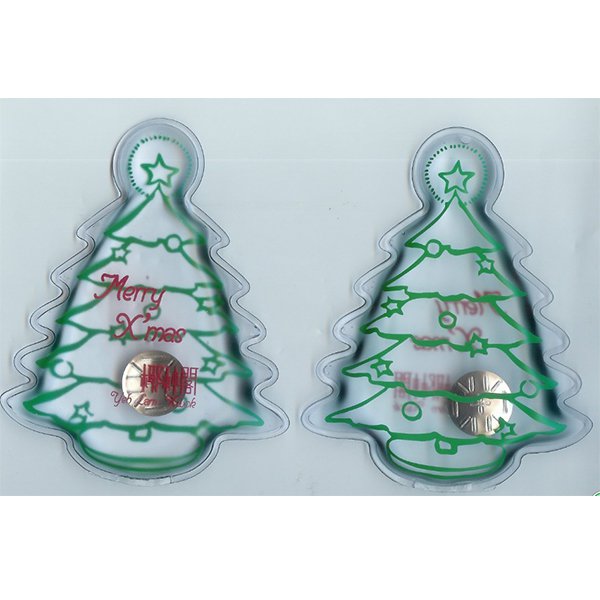 聖誕樹造型按壓即熱暖手寶