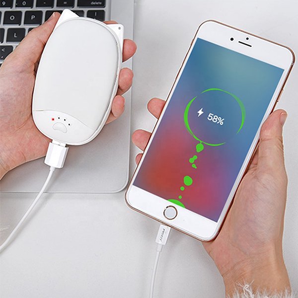 貓耳朵造型USB充電式暖手器
