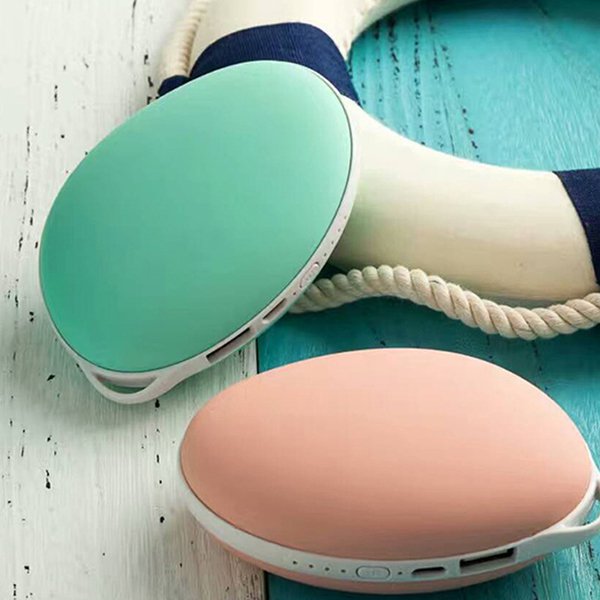 USB-C粉嫩色雙面加熱口袋暖手寶