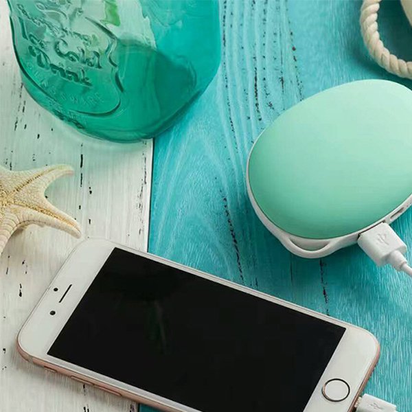 USB-C粉嫩色雙面加熱口袋暖手寶