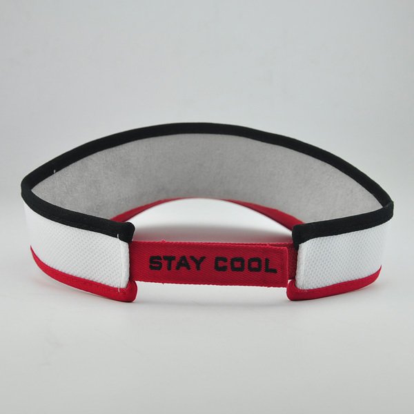 排汗運動遮陽帽-黑白配線條款