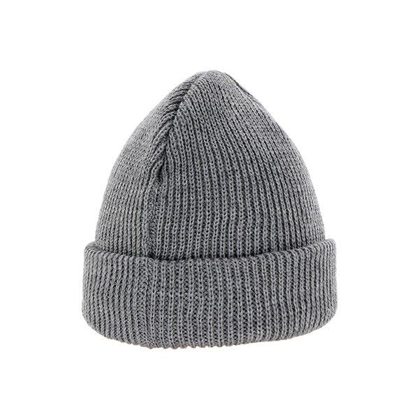 針織豆豆帽-麂皮绒徽標