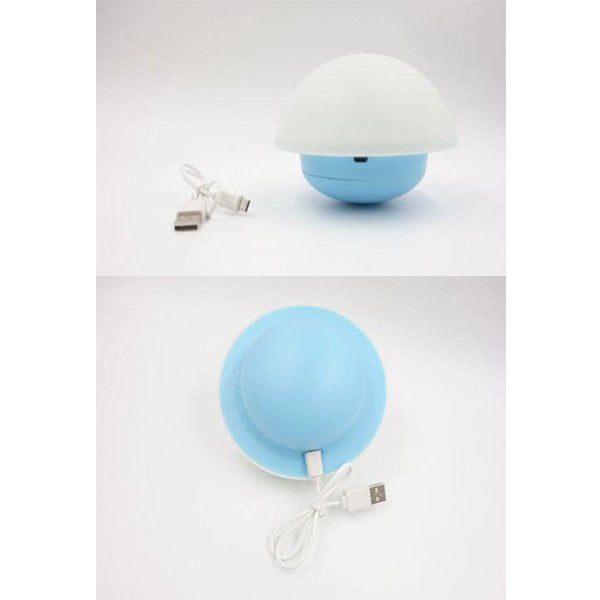 彩色魔菇造型拍拍燈-矽膠LED小夜燈