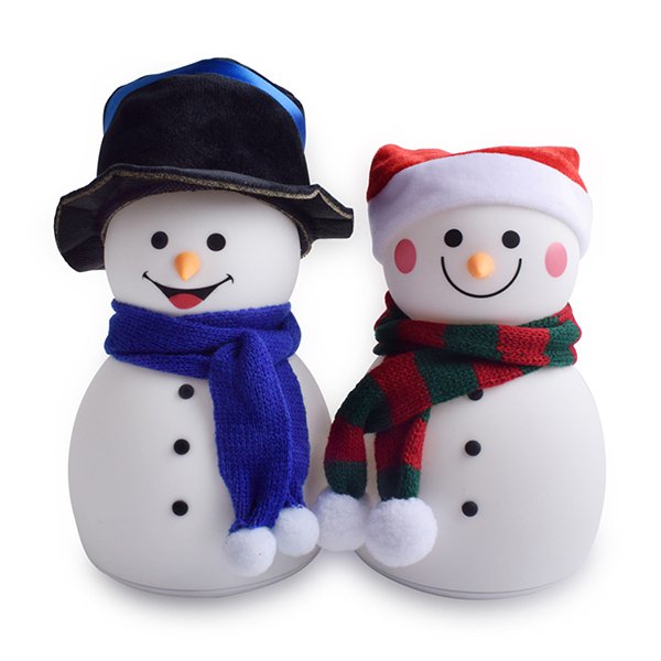 矽膠雪人造型小夜燈