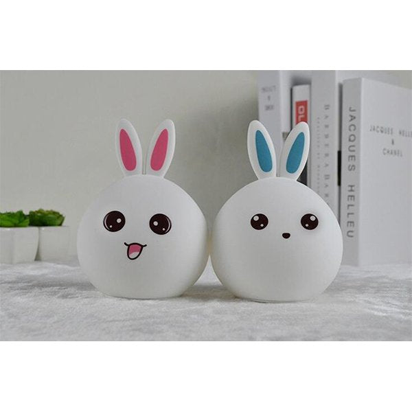 矽膠卡通兔造型小夜燈