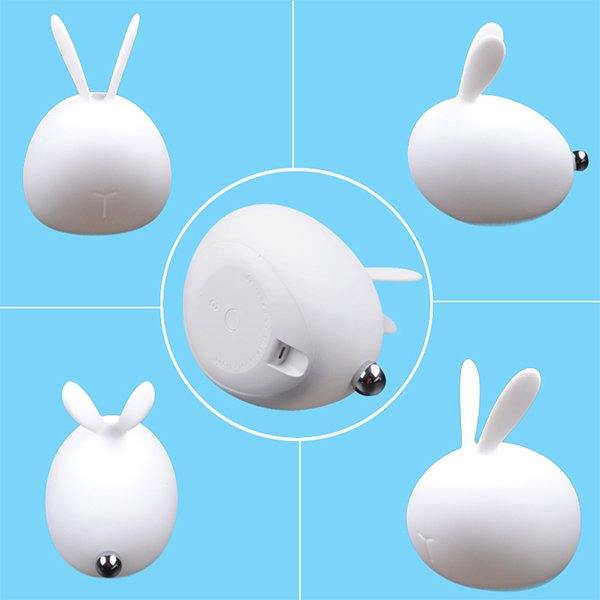 矽膠兔子造型小夜燈