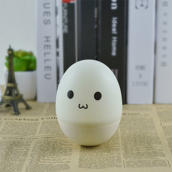 矽膠卡通蛋形小夜燈