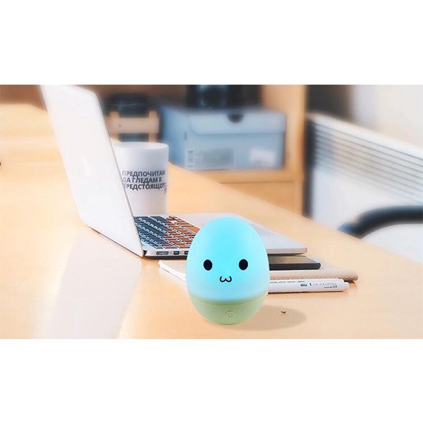 矽膠卡通蛋形小夜燈