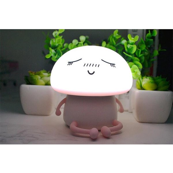 矽膠卡通蘑菇小夜燈