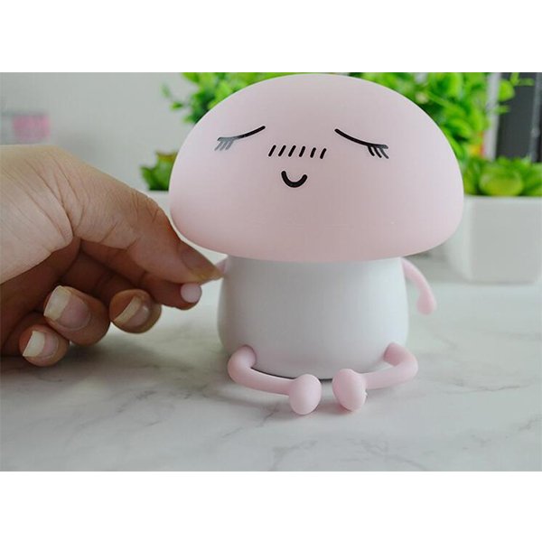 矽膠卡通蘑菇小夜燈