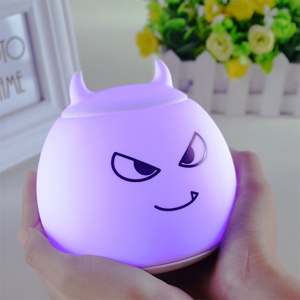 矽膠卡通魔鬼小夜燈