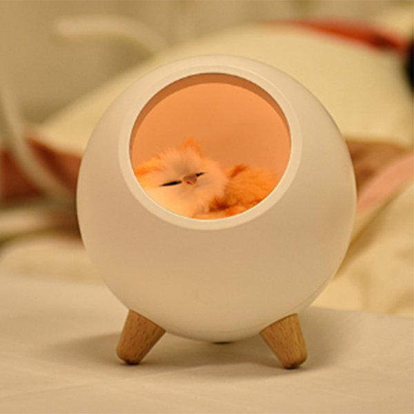 矽膠三腳立架小夜燈