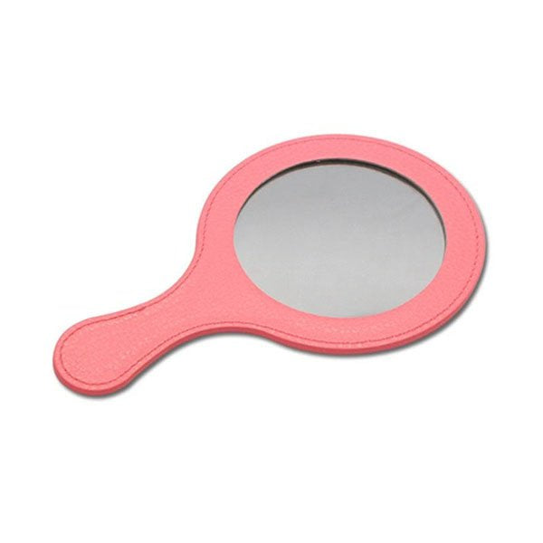 PU皮革手拿式化妝鏡
