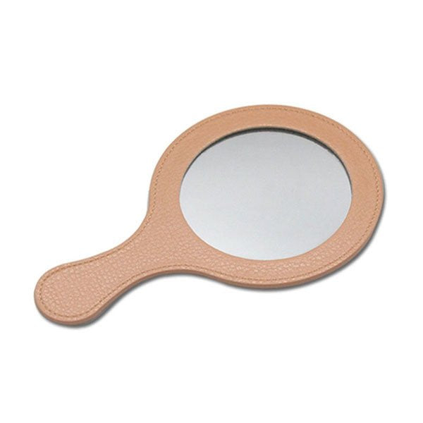 PU皮革手拿式化妝鏡