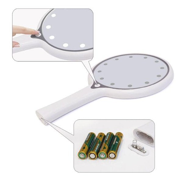 LED手拿式化妝鏡