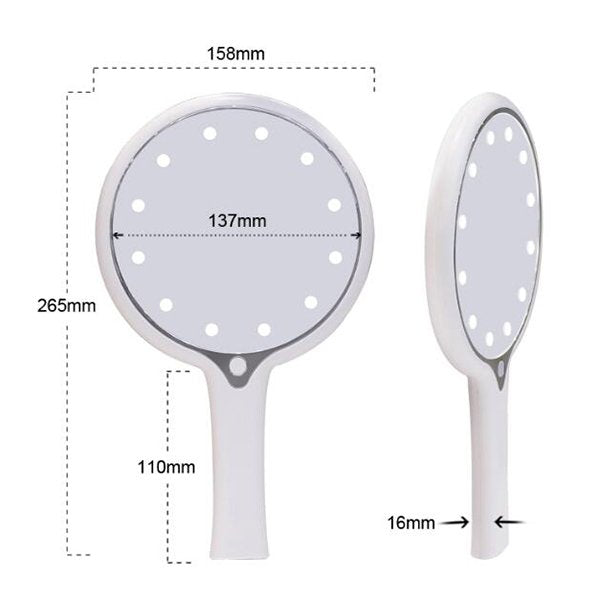 LED手拿式化妝鏡