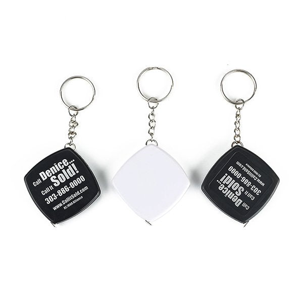 2M迷你塑膠捲尺鑰匙圈