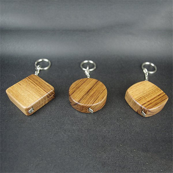 1M迷你木製捲尺鑰匙圈