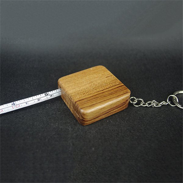 1M迷你木製捲尺鑰匙圈