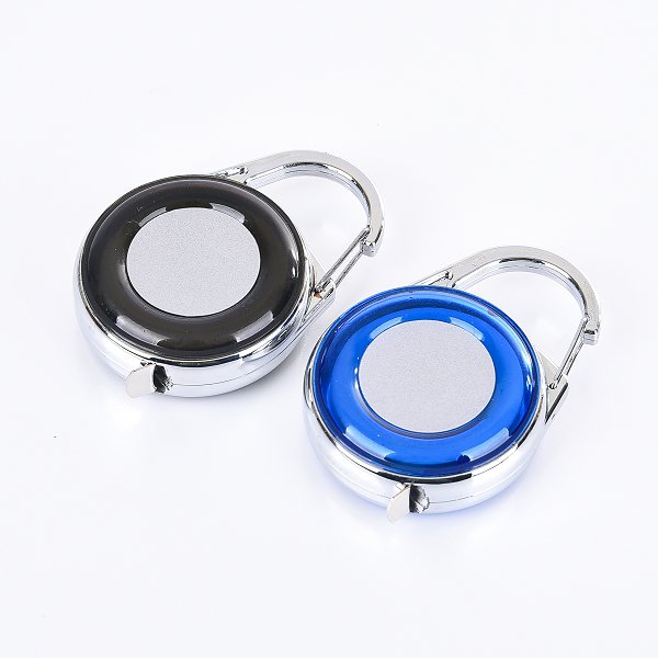 彈簧掛扣迷你捲尺鑰匙圈