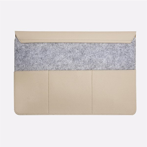 磁釦式手拿電腦包-毛氈筆電包