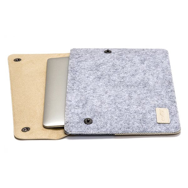磁釦式手拿電腦包-毛氈筆電包