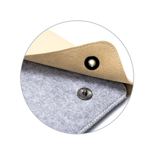 磁釦式手拿電腦包-毛氈筆電包