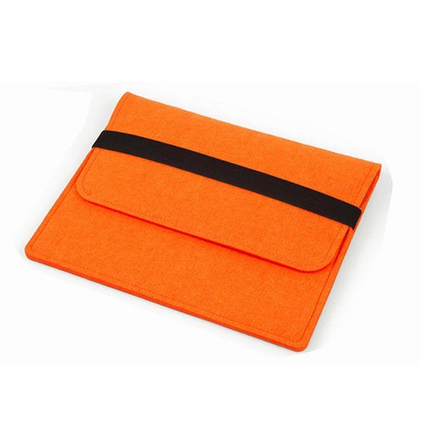 綁帶式手拿電腦包-毛氈筆電包