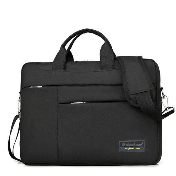 拉鍊式手提電腦包-尼龍多夾層筆電包